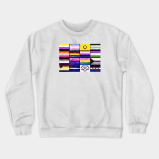 Pride Flag Collage Crewneck Sweatshirt